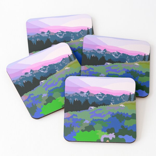 Item preview, Mt Rainier at sunset designed and sold by mappsart.