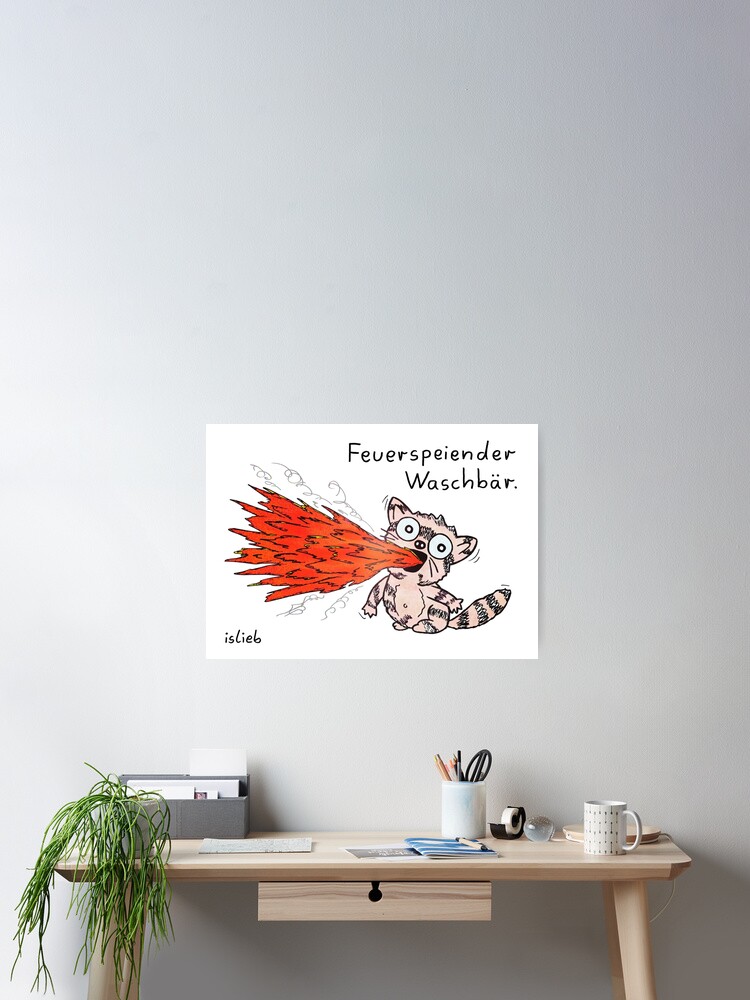 Thumbnail 1 von 3, Poster, Waschbaer designt und verkauft von islieb.