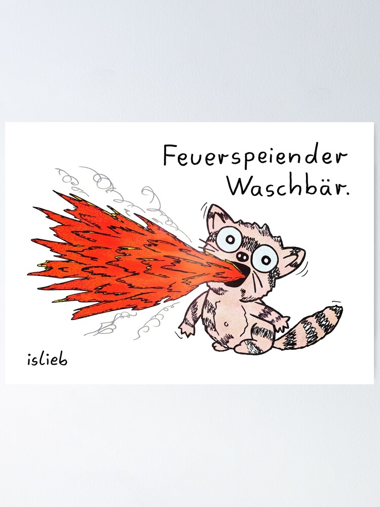 Thumbnail 2 von 3, Poster, Waschbaer designt und verkauft von islieb.