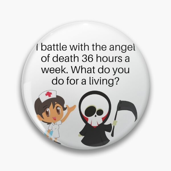 Item preview, I battle with the angel of death designed and sold by Caregiverology.