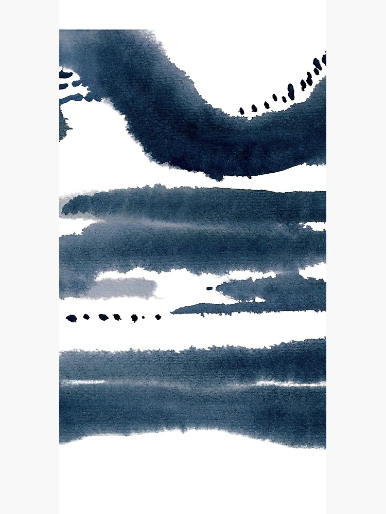 Thumbnail 3 of 3, Duffle Bag, blue abstract watercolor designed and sold by aliawallco.