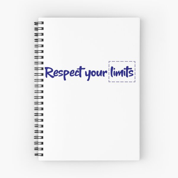 Item preview, Respect your limits in blue text  designed and sold by Luccianos.