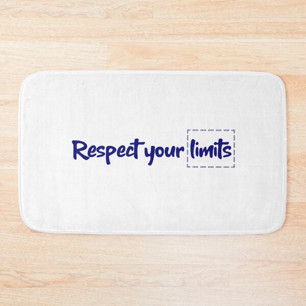 Item preview, Respect your limits in blue text  designed and sold by Luccianos.