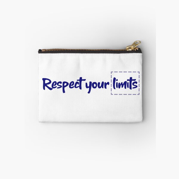 Item preview, Respect your limits in blue text  designed and sold by Luccianos.