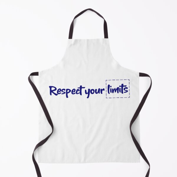 Item preview, Respect your limits in blue text  designed and sold by Luccianos.