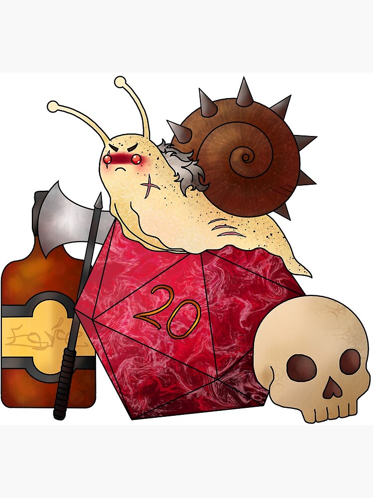 DnD Snail Rogue Greeting Card for Sale by eeriesketchbook