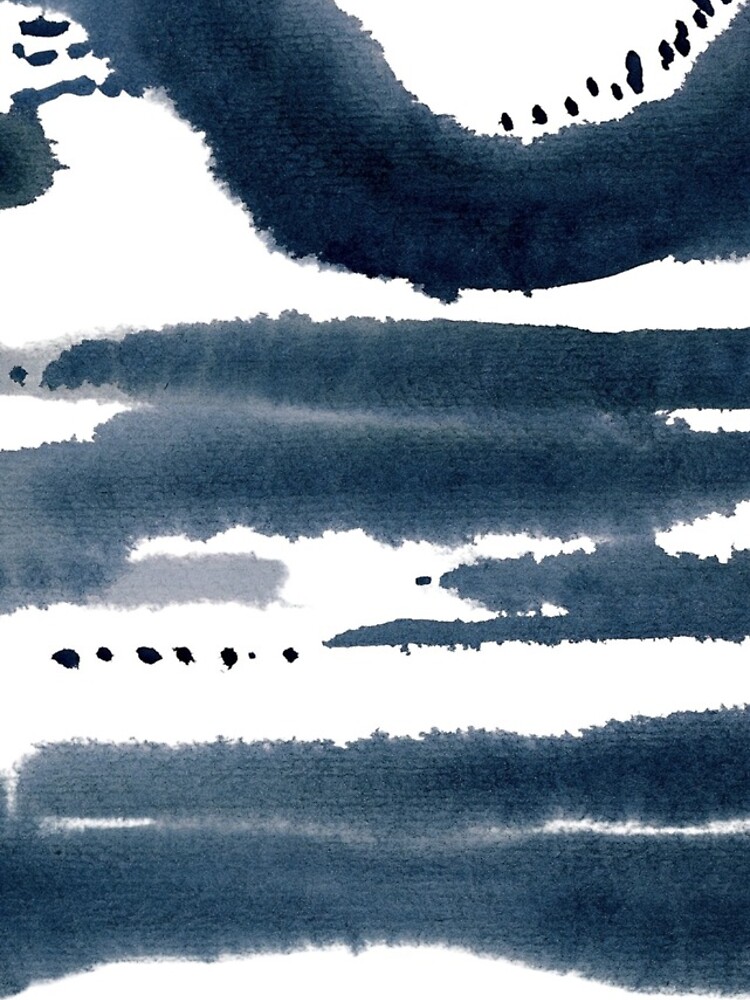 Thumbnail 4 of 4, iPhone Case, blue abstract watercolor designed and sold by aliawallco.
