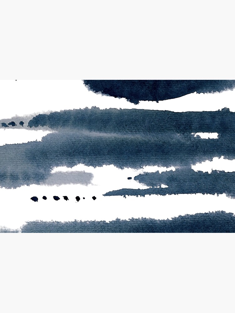 Thumbnail 2 of 2, Laptop Skin, blue abstract watercolor designed and sold by aliawallco.