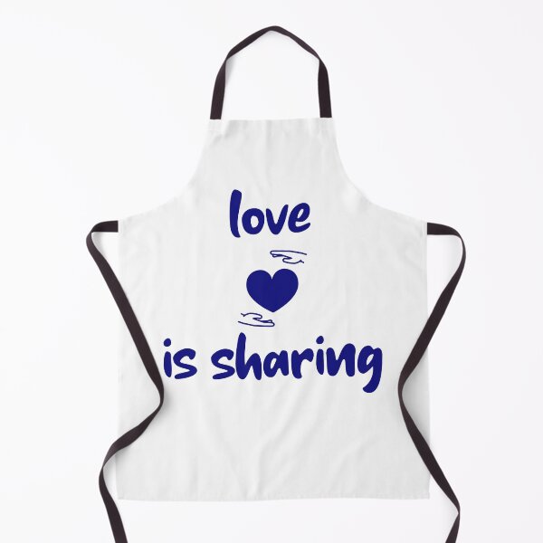 Item preview, Love is sharing in blue text  designed and sold by Luccianos.