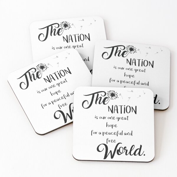 Item preview, The Nation is our one great hope for a peaceful and free World designed and sold by thewishdesigns.