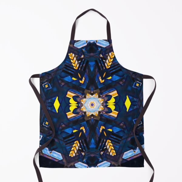 Item preview, Abstract yellow and blue flower designed and sold by BoxOfGraphics.