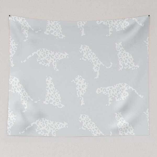 Item preview, Light Gray Leopard Silhouettes designed and sold by Carolina Diaz.