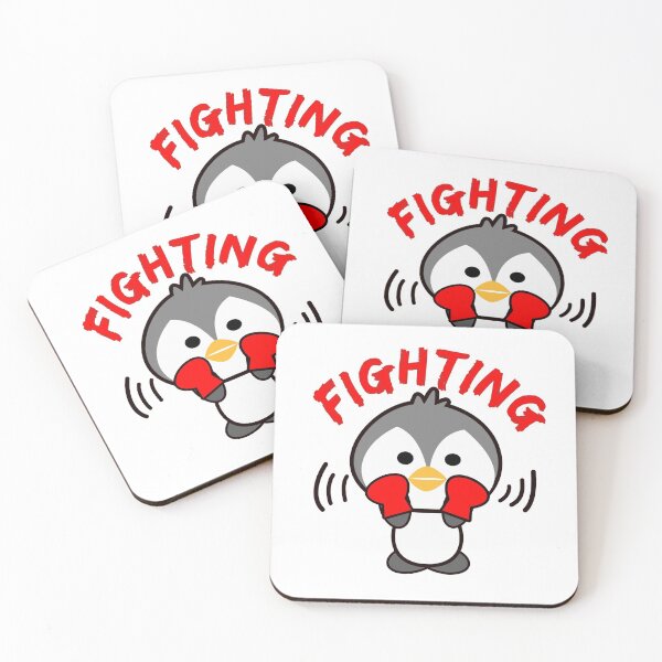 Item preview, Cute Kawaii Fighting Penguin Label designed and sold by merchloh128.