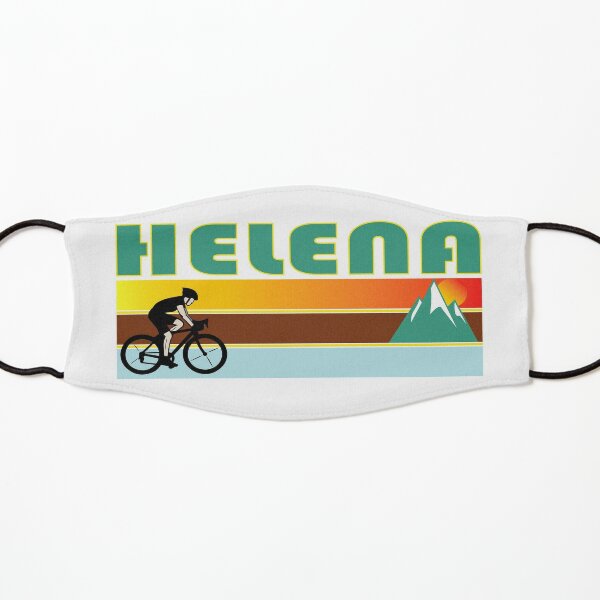 Helena City Retro Bike and Mountain Bike Design Kids Mask