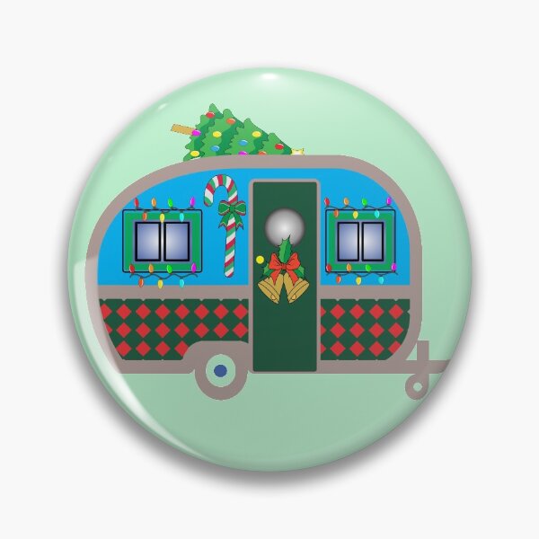 Item preview, RV Camper With Christmas Tree designed and sold by dhajr.