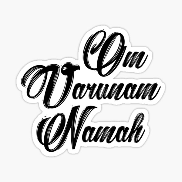 Item preview, Om Varunam Namah (black) designed and sold by didijuca.