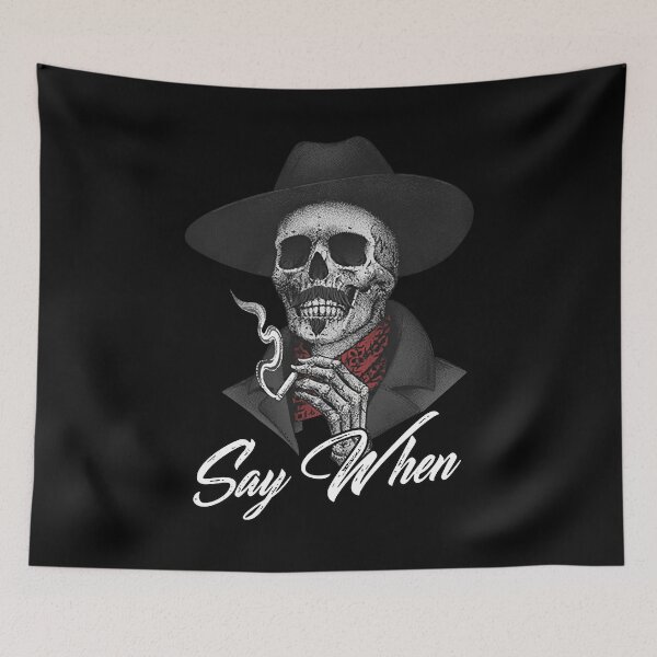 Item preview, SAY WHEN American Strong skeleton smoking designed and sold by ShirleysNichols.