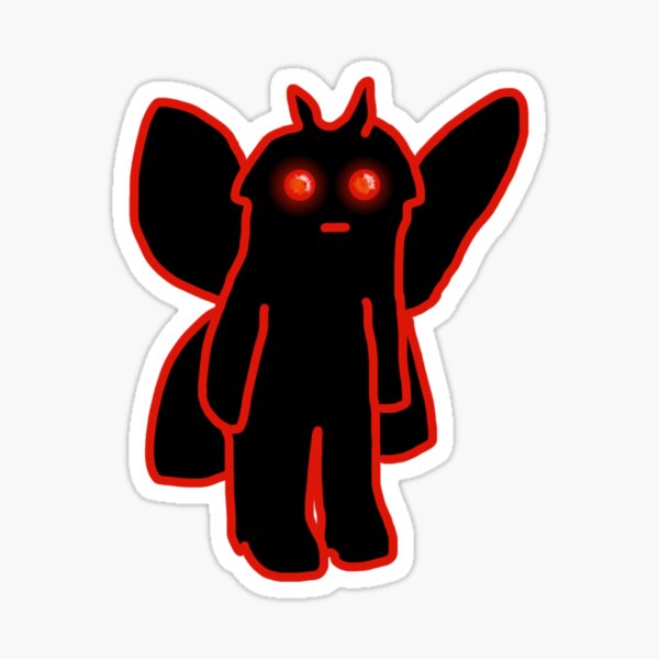 Plain face Mothman Sticker