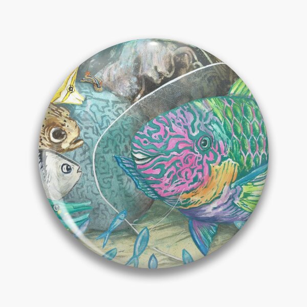Item preview, Parrotfish Bubble designed and sold by Sadie James.