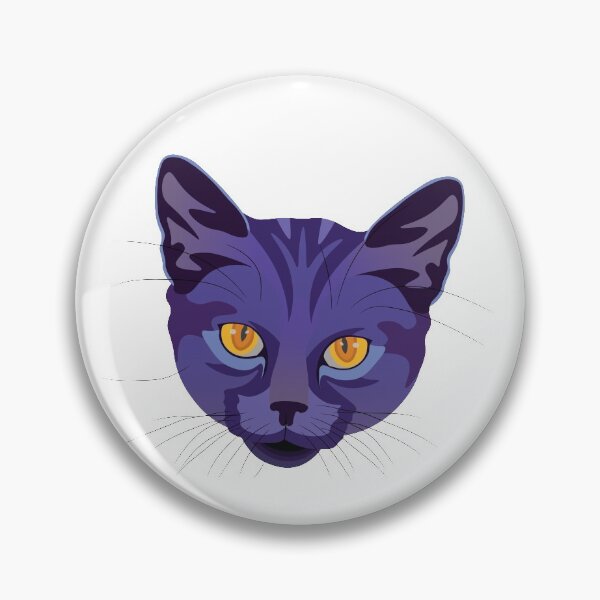 Aperçu de l'œuvre Chat d'Halloween violet créée et vendue par FarOutGraphics.