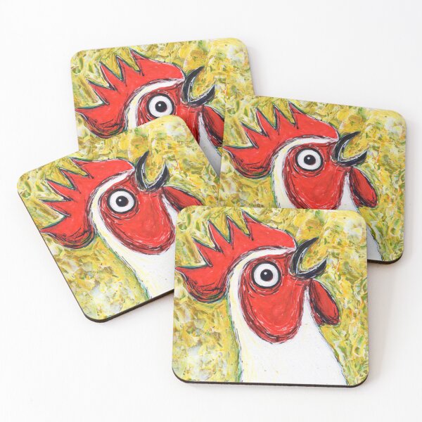 Item preview, Big-eye rooster designed and sold by BlackSwanArt.