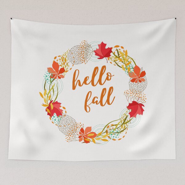 Item preview, HELLO FALL WHITE designed and sold by D-artSide.