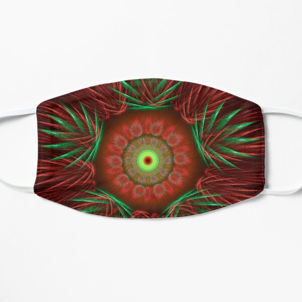Holiday Merry Christmas Wreath Flat Mask