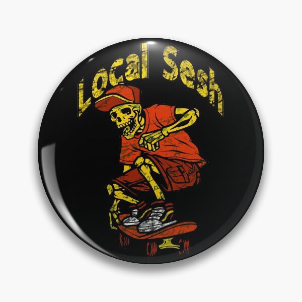 Item preview, Skateboarding Local Sesh! For Gnarly Rippers, No Snakes Allowed! Halloween or Anytime Cool Skater Skeleton. designed and sold by UrTops.