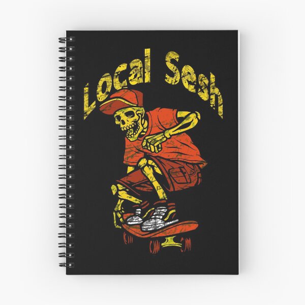 Item preview, Skateboarding Local Sesh! For Gnarly Rippers, No Snakes Allowed! Halloween or Anytime Cool Skater Skeleton. designed and sold by UrTops.