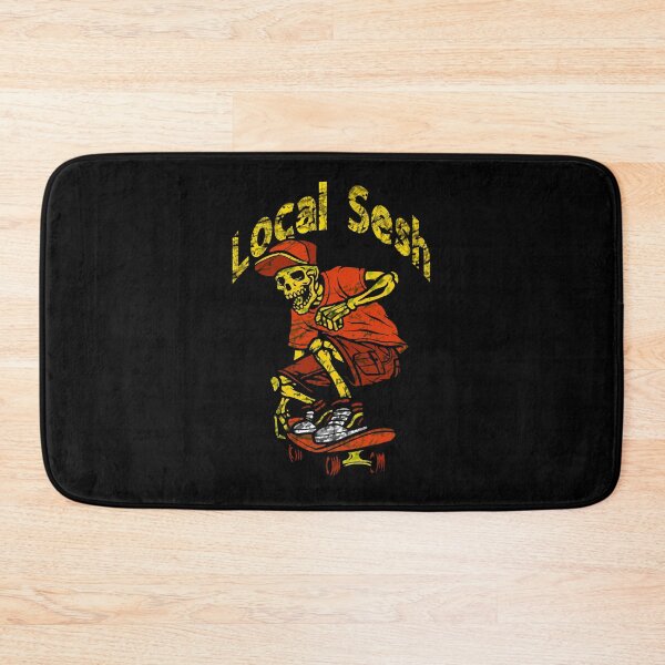 Item preview, Skateboarding Local Sesh! For Gnarly Rippers, No Snakes Allowed! Halloween or Anytime Cool Skater Skeleton. designed and sold by UrTops.