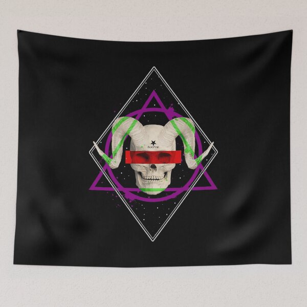 Item preview, Goth Space Skull designed and sold by Black Star.