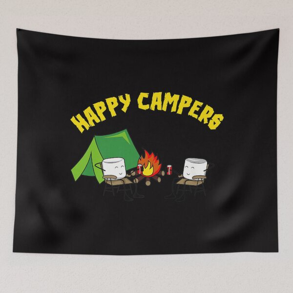 Item preview, Happy Campers Shirt _ Beer Campfire Marshmallows  designed and sold by JoanneHughes.