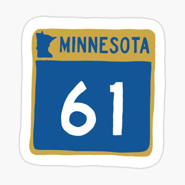 Vista previa del artículo con la obra «Minnesota Highway 61», diseñado y vendido por FindingMNCo.