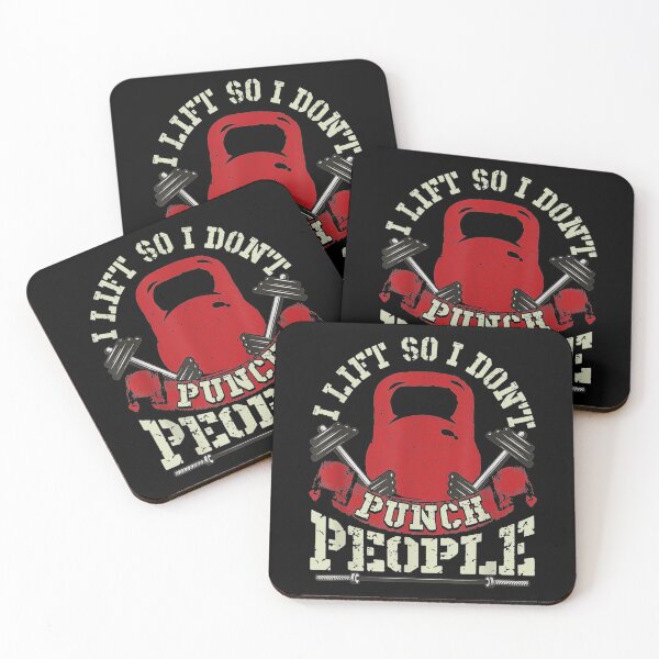 Item preview, I Lift So I Don't Punch People Weight Lifting Workout  designed and sold by Christopher221.