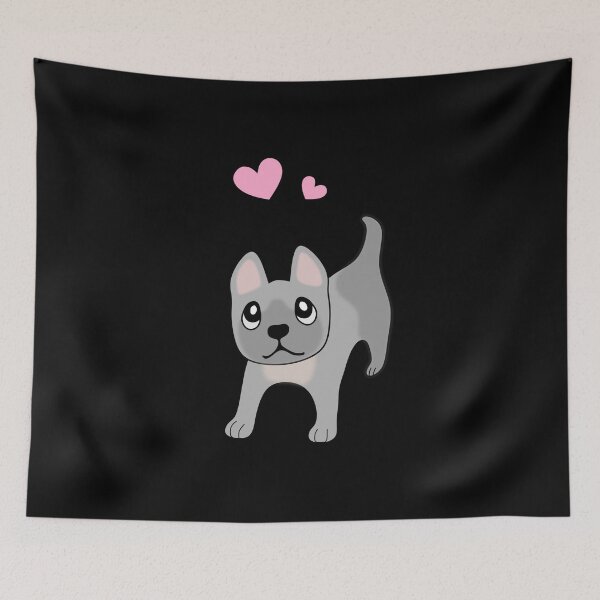 Item preview, Cute Black Grey French Bulldog Puppy designed and sold by nutmegfairy.