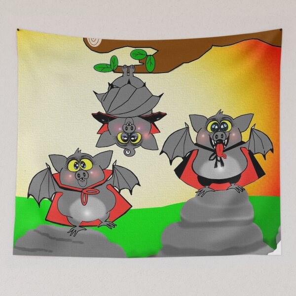Item preview, Halloween - Vampire Bats  designed and sold by Shirley cute art .