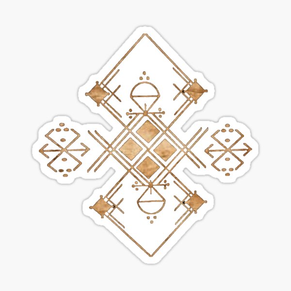 Berber decoration with symbol of freedom Sticker