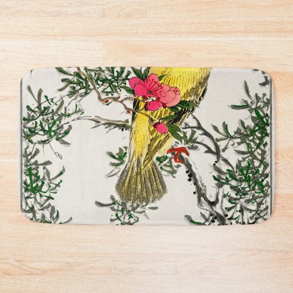 Item preview, chinese bush warbler and drooping peach iillustration 42664090104 designed and sold by Bird-Lore.