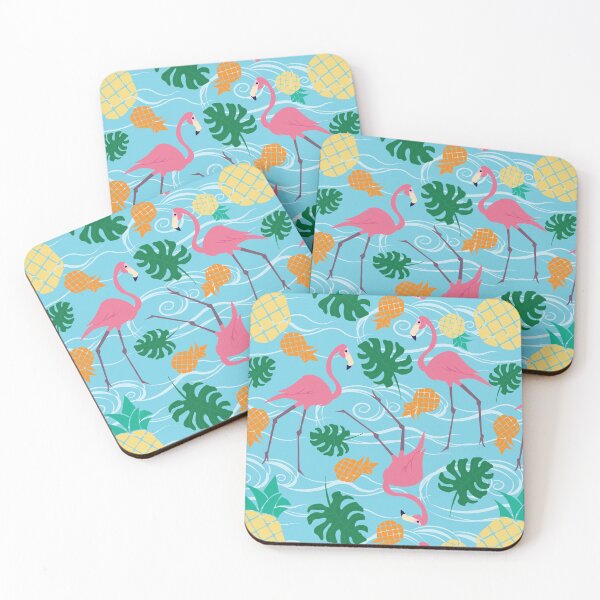 Item preview, Flamingos & Pineapples designed and sold by Monkyhands.