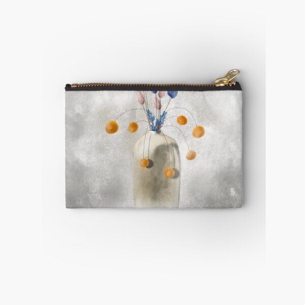 Item preview, Grey ceramic vase with dried flowers designed and sold by PreeBee.