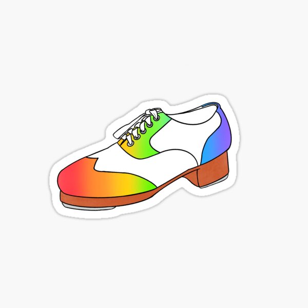 rainbow tap shoes