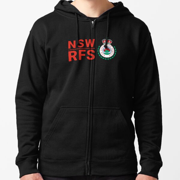NSW RFS -- NEW SOUTH WALES RURAL FIRE SERVICE Zipped Hoodie