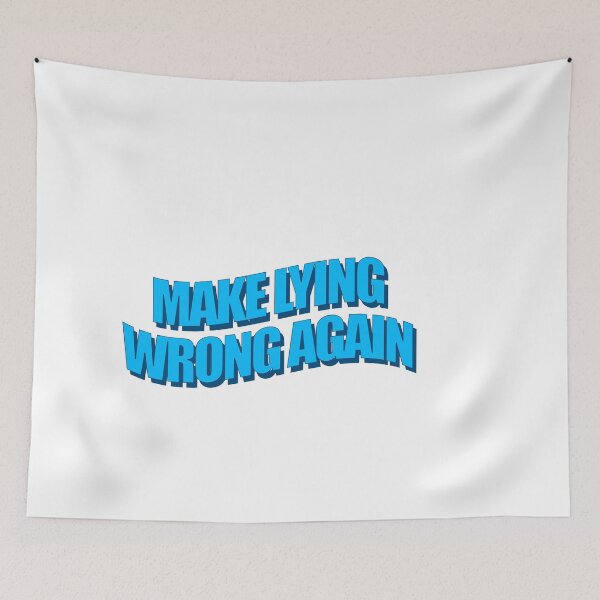 Item preview, 864511320 Bumper Sticker 8645110320 Flag US Code Make lying wrong again designed and sold by FanaticTee.