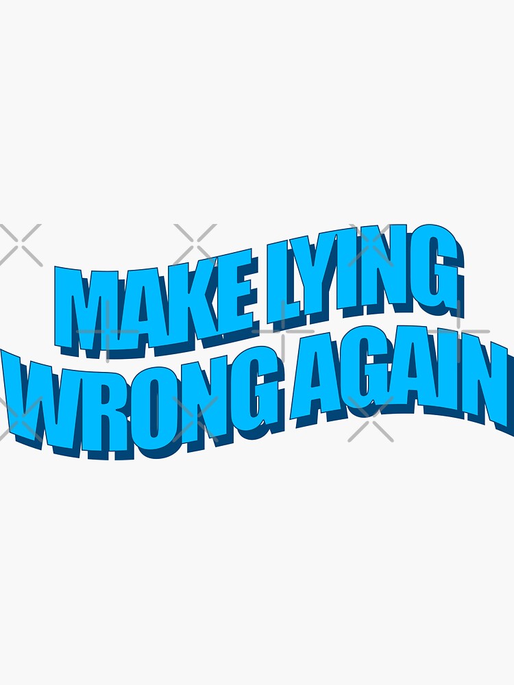 864511320 Bumper Sticker 8645110320 Flag US Code Make lying wrong again Sticker