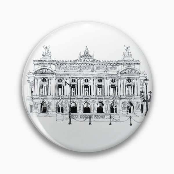 Item preview, Palais Garnier - Ink Drawing designed and sold by EmmaQuills.