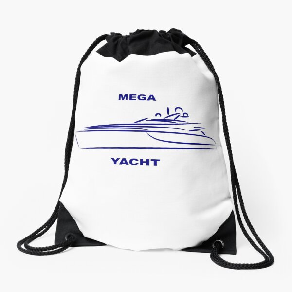 Mega Yacht Drawstring Bag
