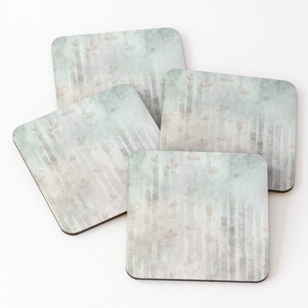 Item preview, Abstract Pastel Minimalistic Metallic Floral Pattern Blending  designed and sold by AuroCreatives.