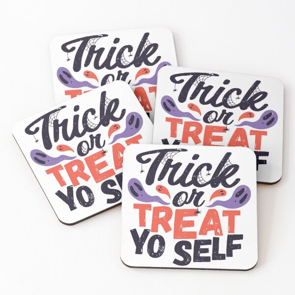 Item preview, Trick or Treat Yo Self | Fun Halloween Ghosts designed and sold by SLAG-Creative.