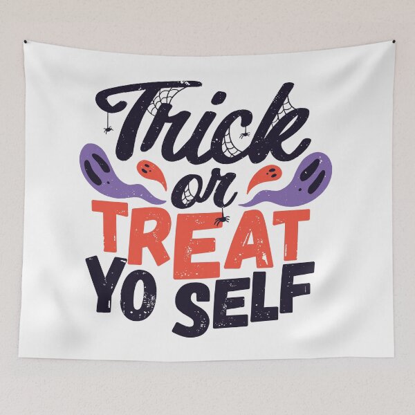 Item preview, Trick or Treat Yo Self | Fun Halloween Ghosts designed and sold by SLAG-Creative.