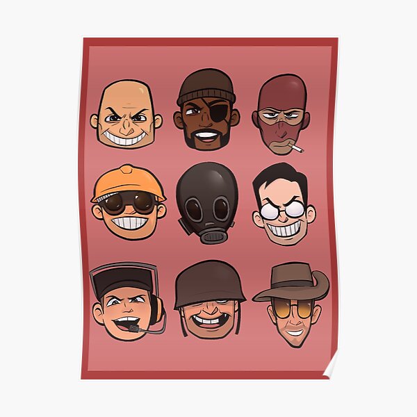 Tf2 Soldier Posters Redbubble - pootis mask roblox